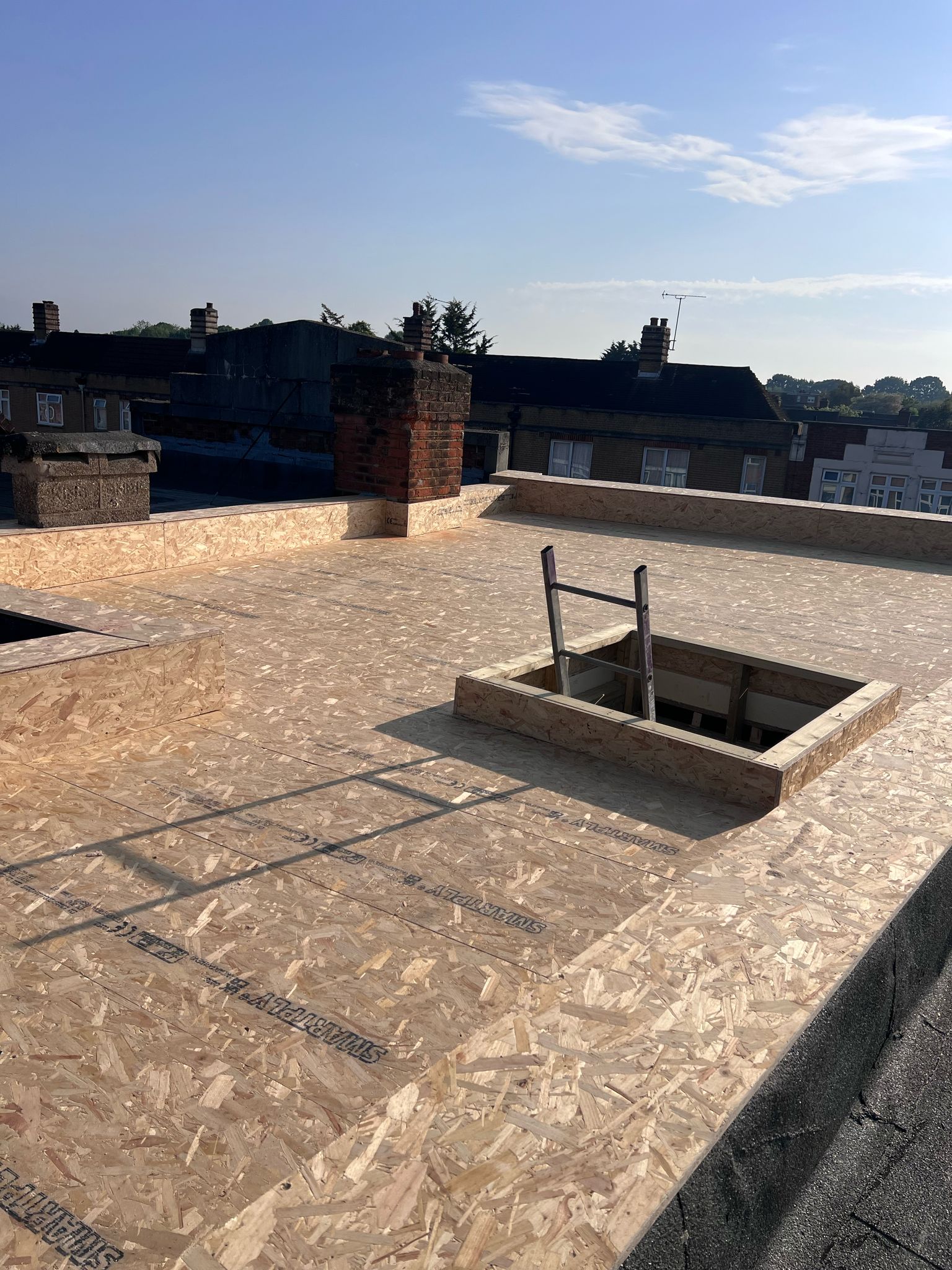 Flat roof repair on a North West London home by Propfix